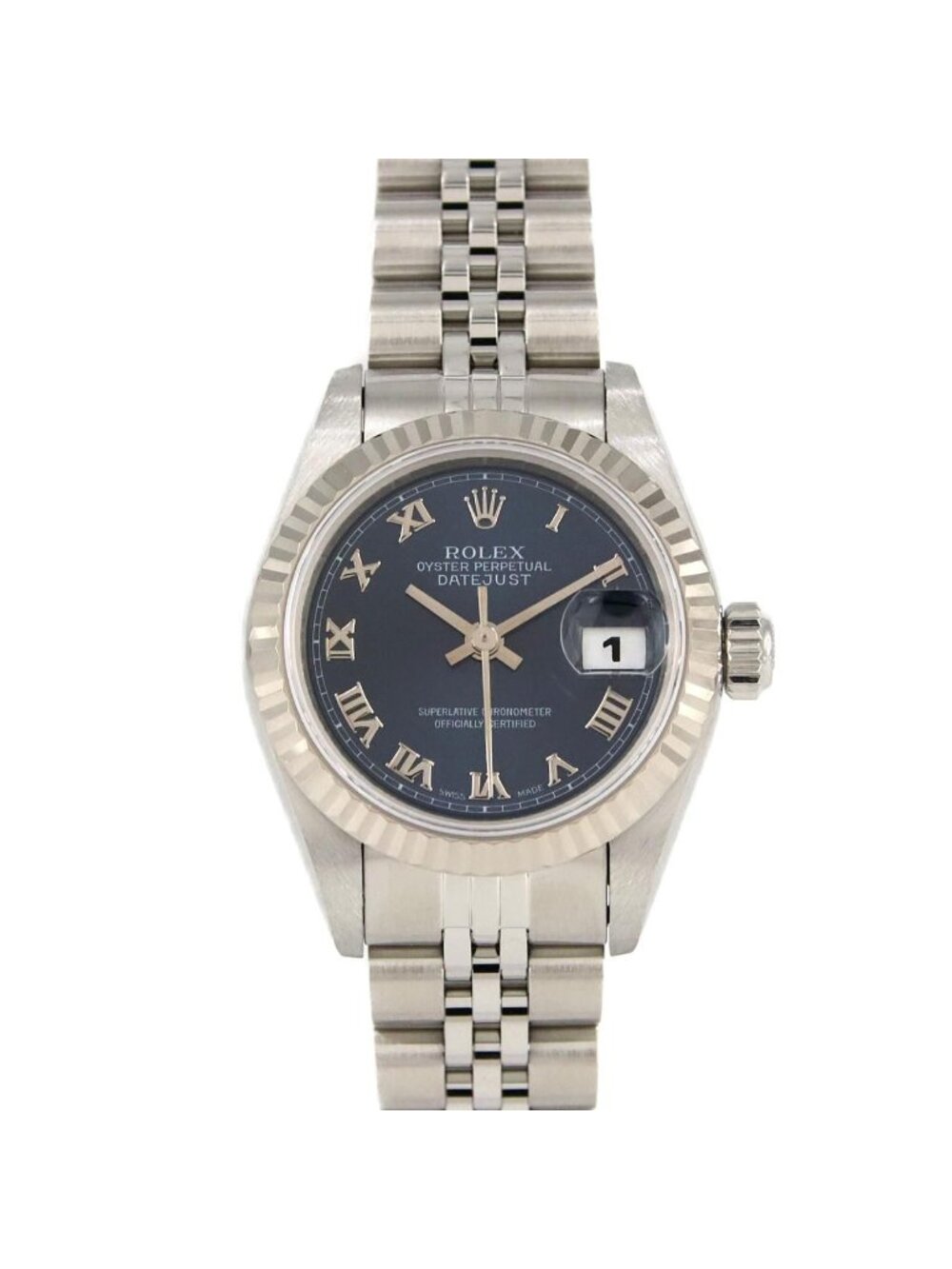Rolex Datejust Stainless Steel White Gold Automatic Watch